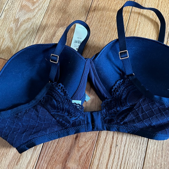 NWT Aerie Navy 34D Wireless Sans Armsture Bra - Picture 2 of 5